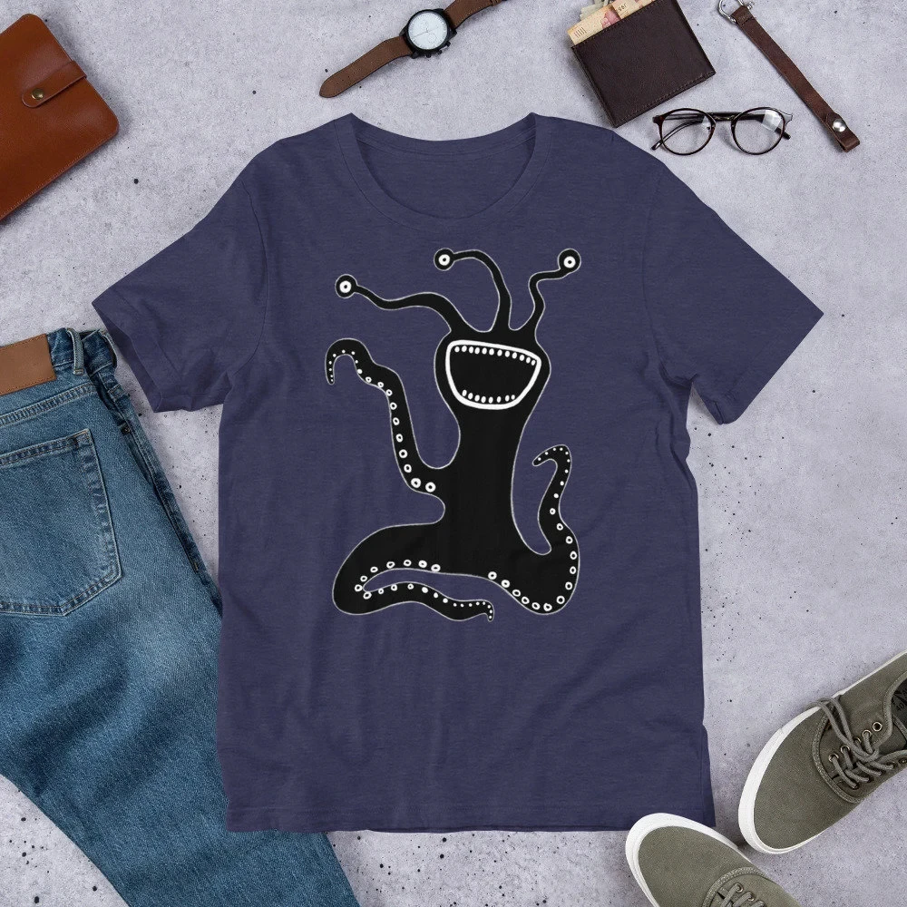 2025, neues Monster Kawaii, süßes Goth-Ästhetisches Grafik-T-Shirt, Volkskunst, schrullig, skurrile Geburtstagsgeschenke, lustige, atmungsaktive Unisex-Oberteile