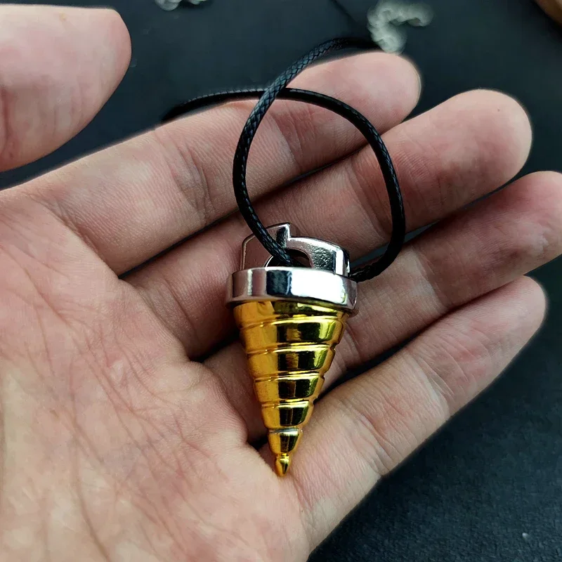 Anime Tengen Toppa Gurren Lagann Tengentoba Core Drill Pendant Necklace for Women Men Gold Color Pendant Fans Collection Jewelry