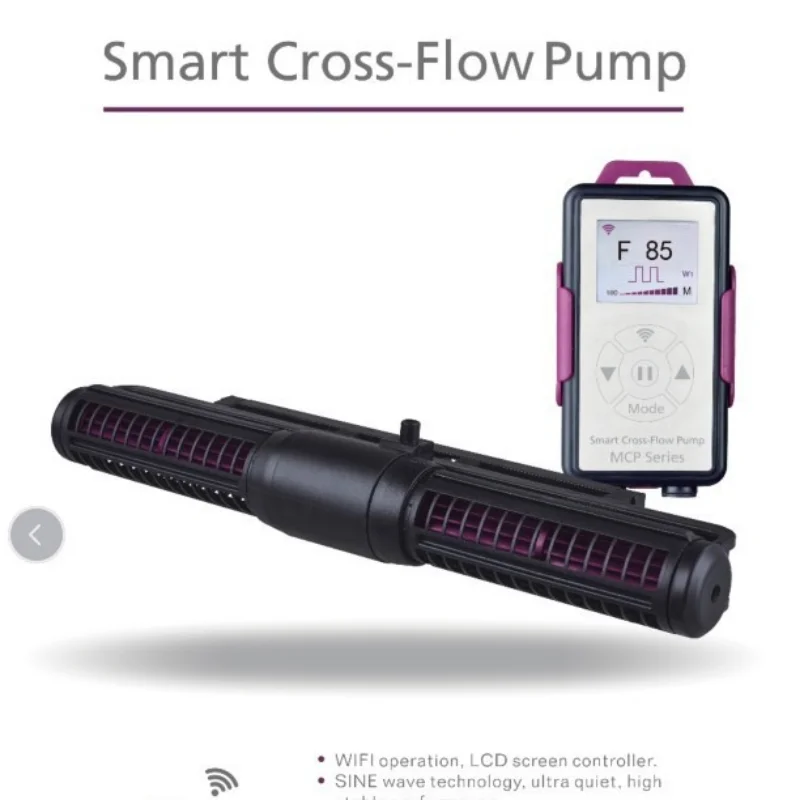 Cross flow pump MCP new LCD display with WF control, silent cycle, wave pump