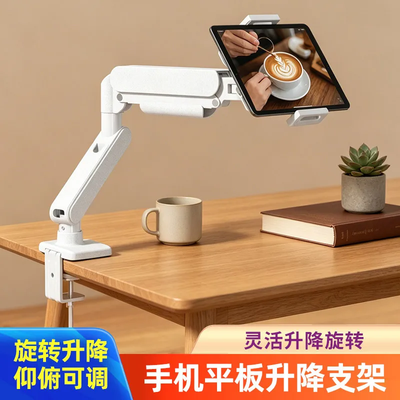 Single Monitor Arm Gas Spring Height Adjustable Vesa Metal Ergonomic Workstation Home Office Gaming Computer Display Holder