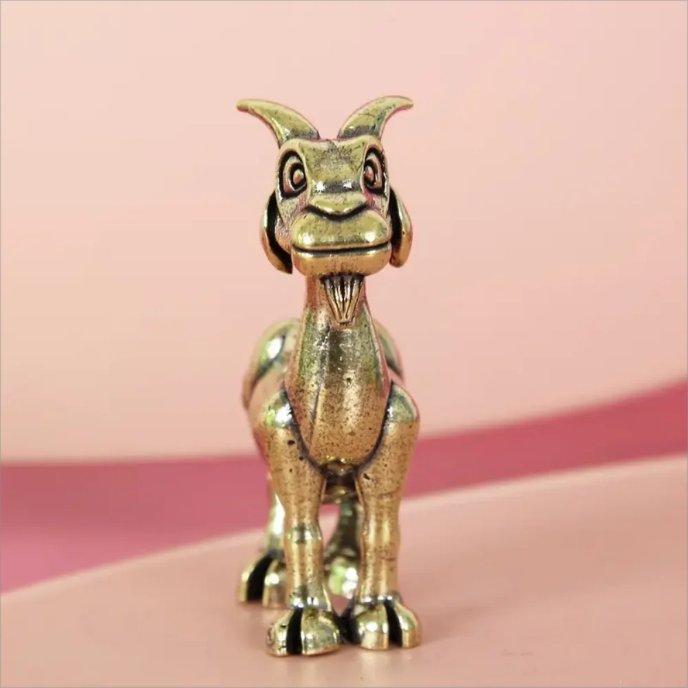 Vintage-Ziegenstatue aus Messing – komplizierte Retro-Tierskulptur für Heim- und Bürodekoration, ideal für Sammler, Wohnzimmer/Schlafzimmer – Detail 6
