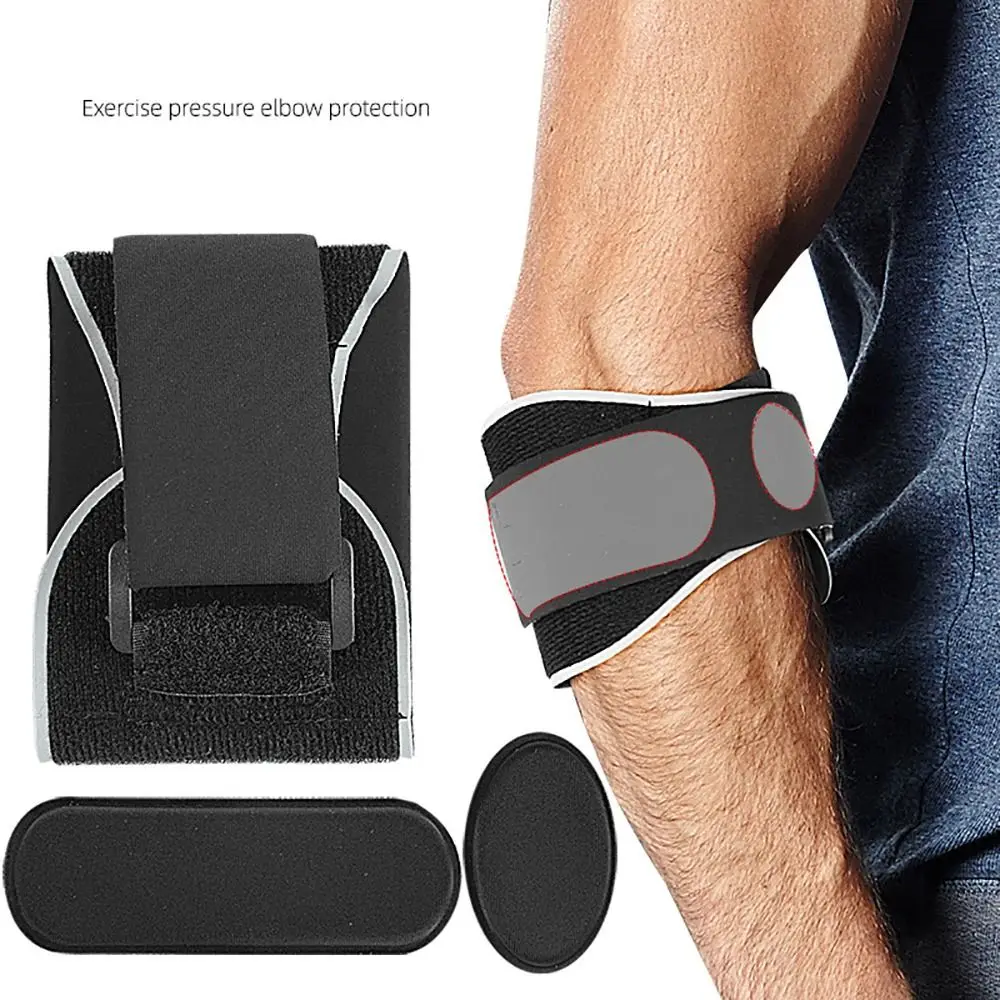 

NEW Elastic Elbow Brace Support Strap Adjustable Shockproof Forearm Compression Sleeve Soft Compression Pad Sports Gear