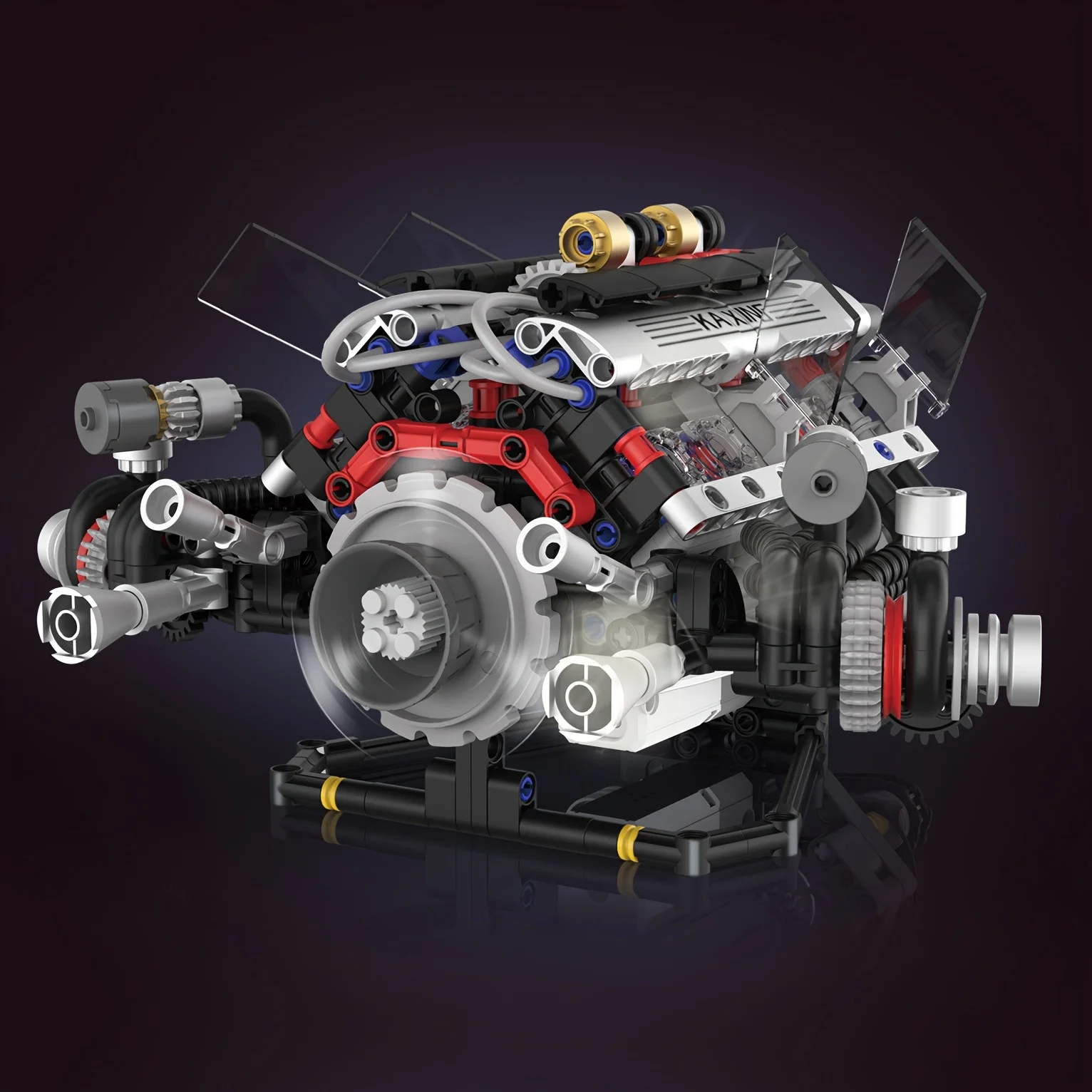 

Суперкар BM Electric V8 Двигатель Строительный блок Гоночный автомобиль Технология Механическая сборка Игрушечная модель Подарок на день рождения