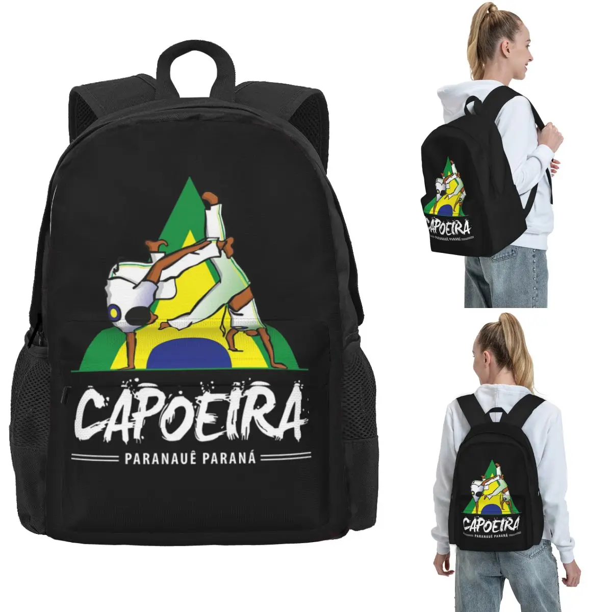 

Рюкзаки Capoeira Paranaue для мальчиков и девочек, сумка для книг, большая вместительная школьная сумка для студентов, дорожный рюкзак, сумка на плечо