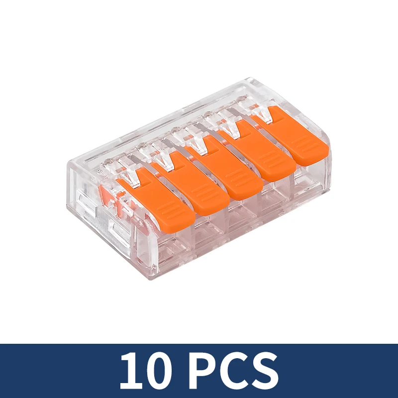 

10 Pcs Orange Universal Type Quick Plug-in Terminals CMK665 Electrical Equipment Connectors,Wire Connector Terminals,600V/41A