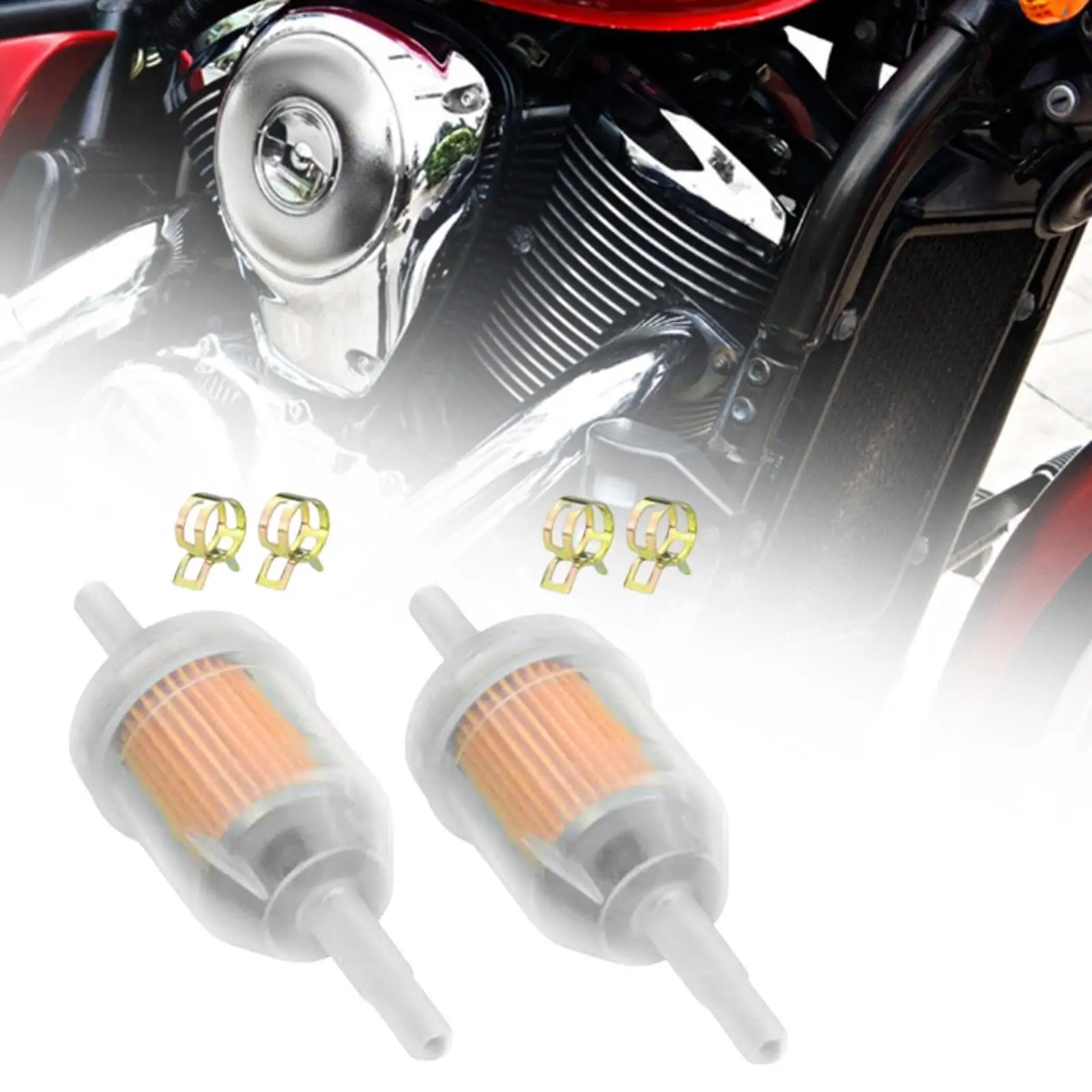 2 قطعة كوب زيت فلتر الغاز المضمن للدراجات النارية 125cc 150cc المهنية