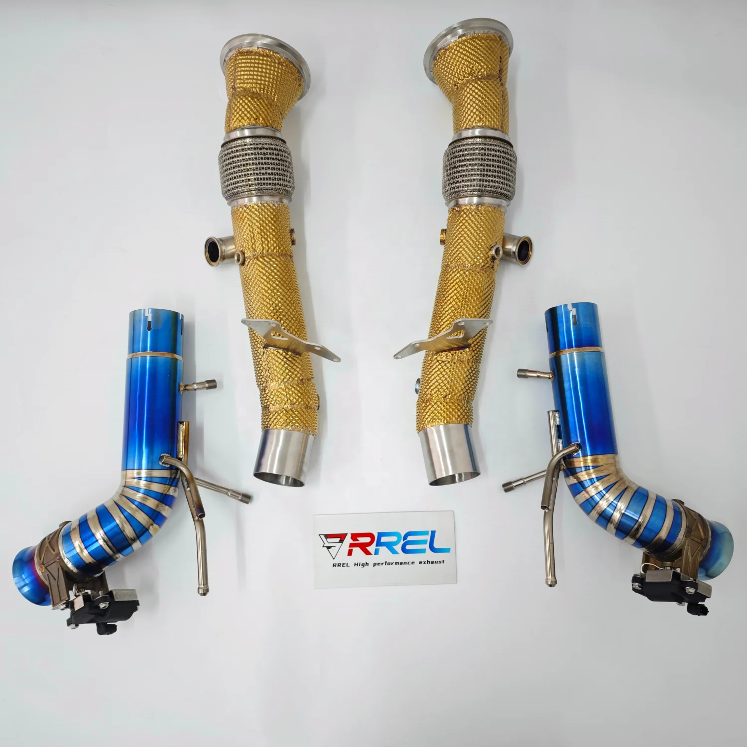 

OEM Quality SUS304 Downpipe with Golden Heat Shield + Titanium Exhaust 296 GTB V6 3.0T (2021-2024) 3-Year Warranty