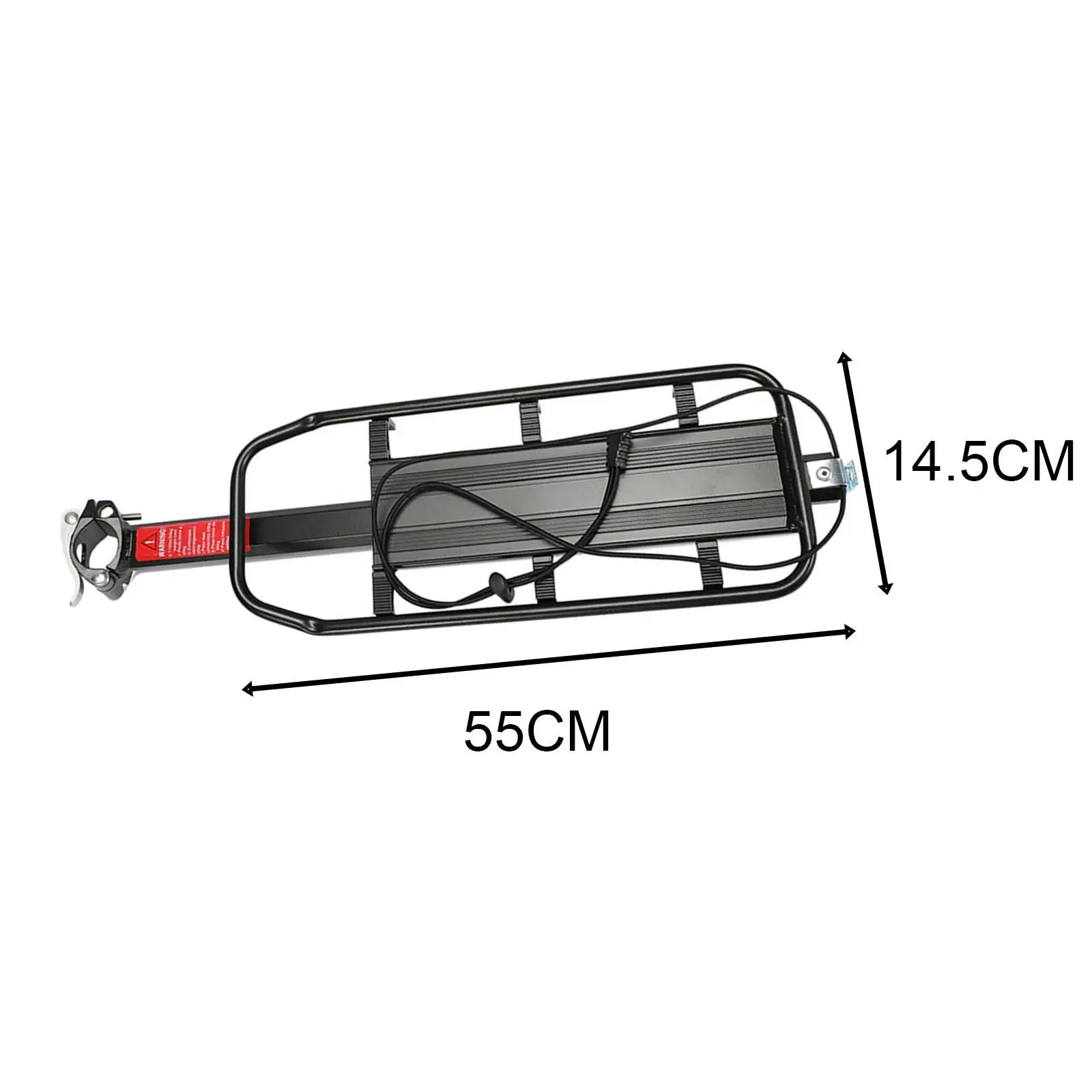 Bike Cargo Rack Bicycle Rack Quick Release for Back of Bike for Secure Cargo Transport Easy to Install Luggage Rack Rear Rack