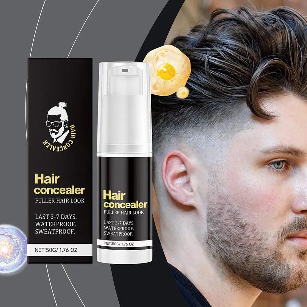 

Unisex Hair Concealer Powder Long-lasting Waterproof Hair Cream Seamless Integration Cover Sparse Hairlines Easy to Use Natural