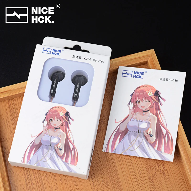 NiceHCK YD30 ABS Shell 3.5mm Microphone Headset 15.4mm Composite Dynamic Earbud Bass Music Sport HIFI Earphone MX500 B70 EB2S