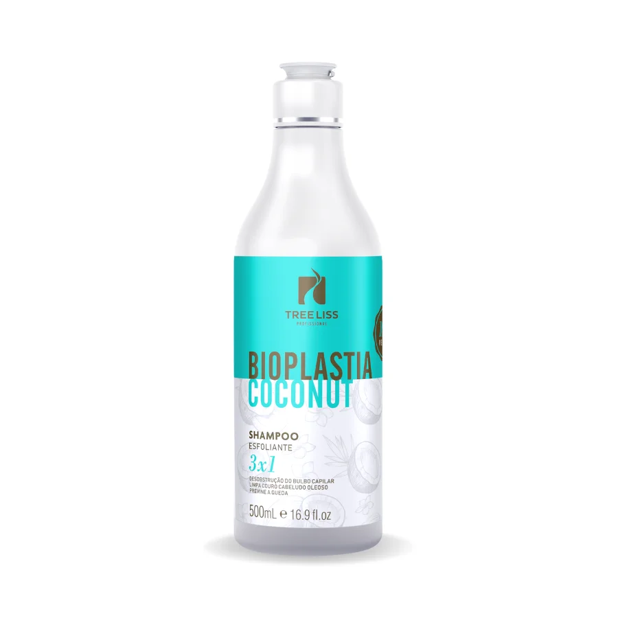 Coconut Vegan Exfoliating Shampoo 500ml Tree Liss