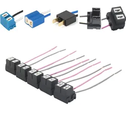 1Pc Car H7 Headlight Plastic Ceramic Bulb Holder Extension Automotive Wire Halogen LED Adapter Socket H7 Lamp Connector