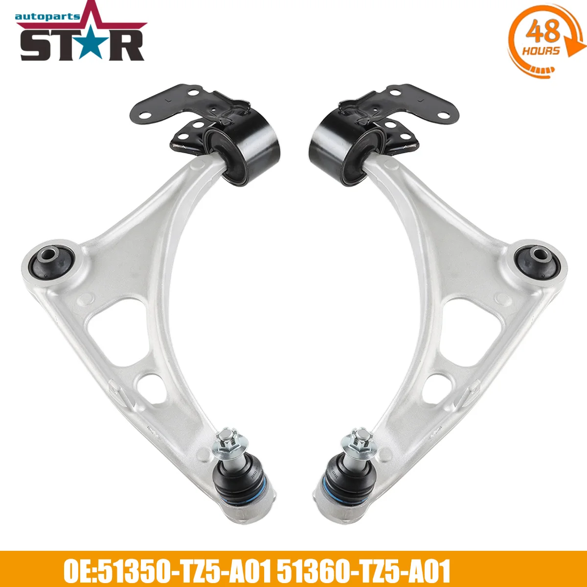 1 Pair of Front Suspension Control Arms 51350-TZ5-A01 51360-TZ5-A01 For ACURA MDX HONDA PASSPORT PILOT RIDGELINE 2016-2020