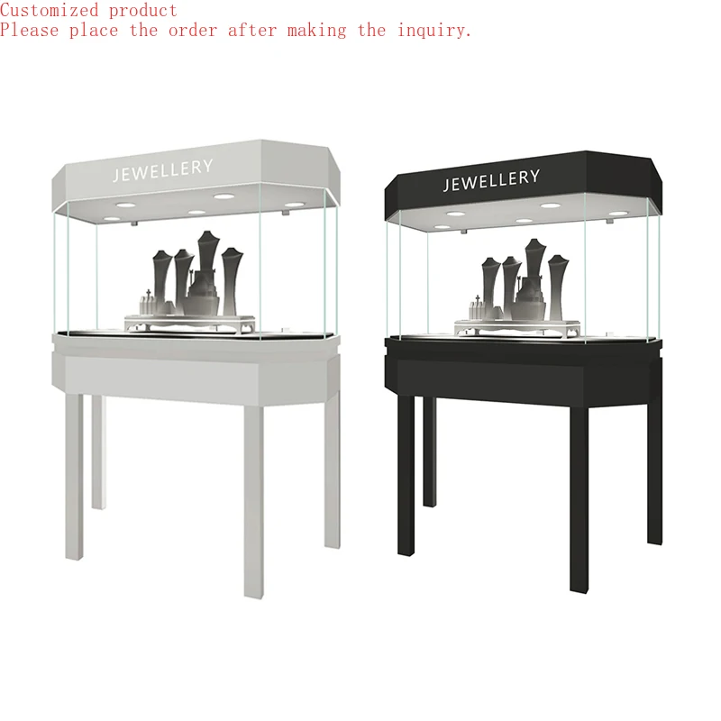 

Custom.Modern Luxury Metal Glass Jewellery Display Showcase /Lockable Drawers Jewelry Counter Designs/ Perfume Display Stands