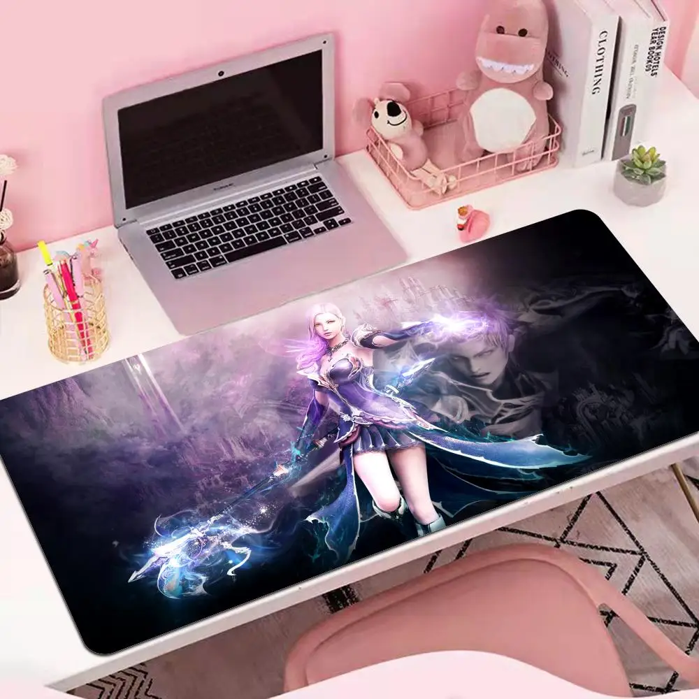 

Mouse Pad Large rubber mouse pad with lock edge computer gamer HD Eternal castle_AION printing desk pad keyboard pad