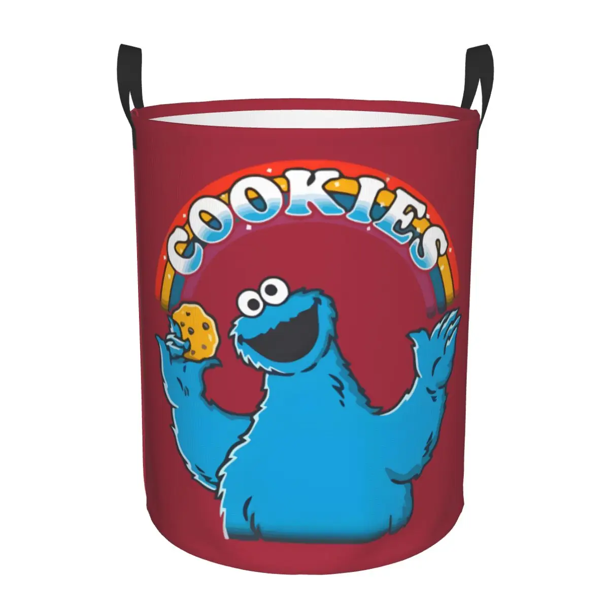 Custom Cookie Lover Baking Cookie Baker Candy Laundry Basket Collapsible Monster Toy Clothes Hamper Storage Bin for Kids Nursery