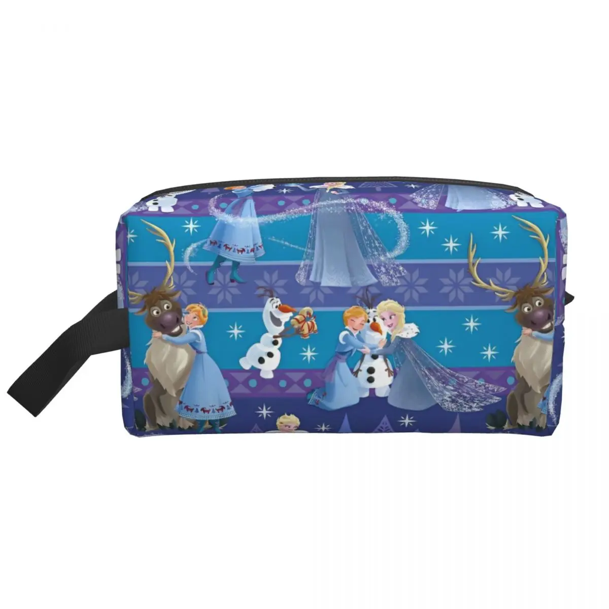 Frozen 2 Elsa Sophia Anna Cartoon Cosmetic Bags Fantasy 3D Movie For Necessaries Women Organizers Multi-purpose Makeup Bag