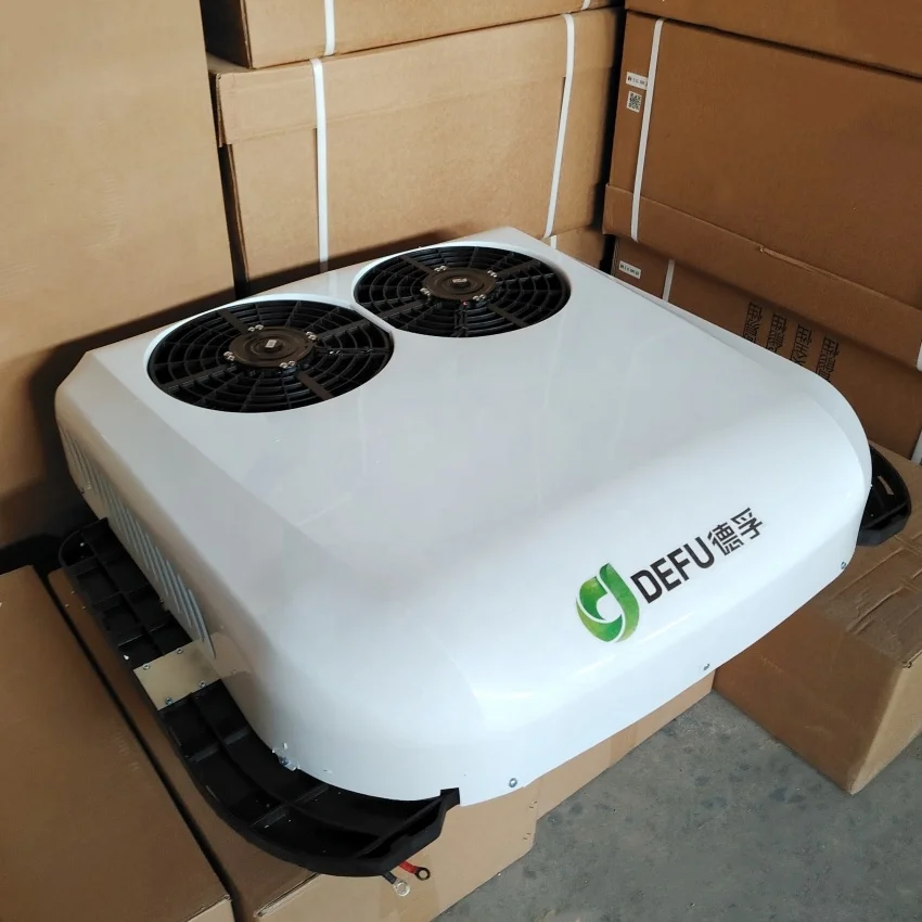 نظام تيار متردد 24 فولت 12 فولت مكيف هواء لوقوف السيارات على السطح مكيف هواء كهربائي 12 فولت للشاحنات #3