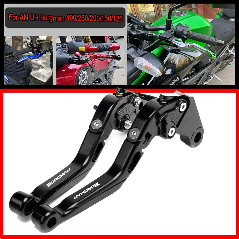 

For AN UH Burgman 400/250/200/150/125 2013-2020 Clutch Lever Brake Lever Set Folding Handle Levers Motorcycle Accessories Parts