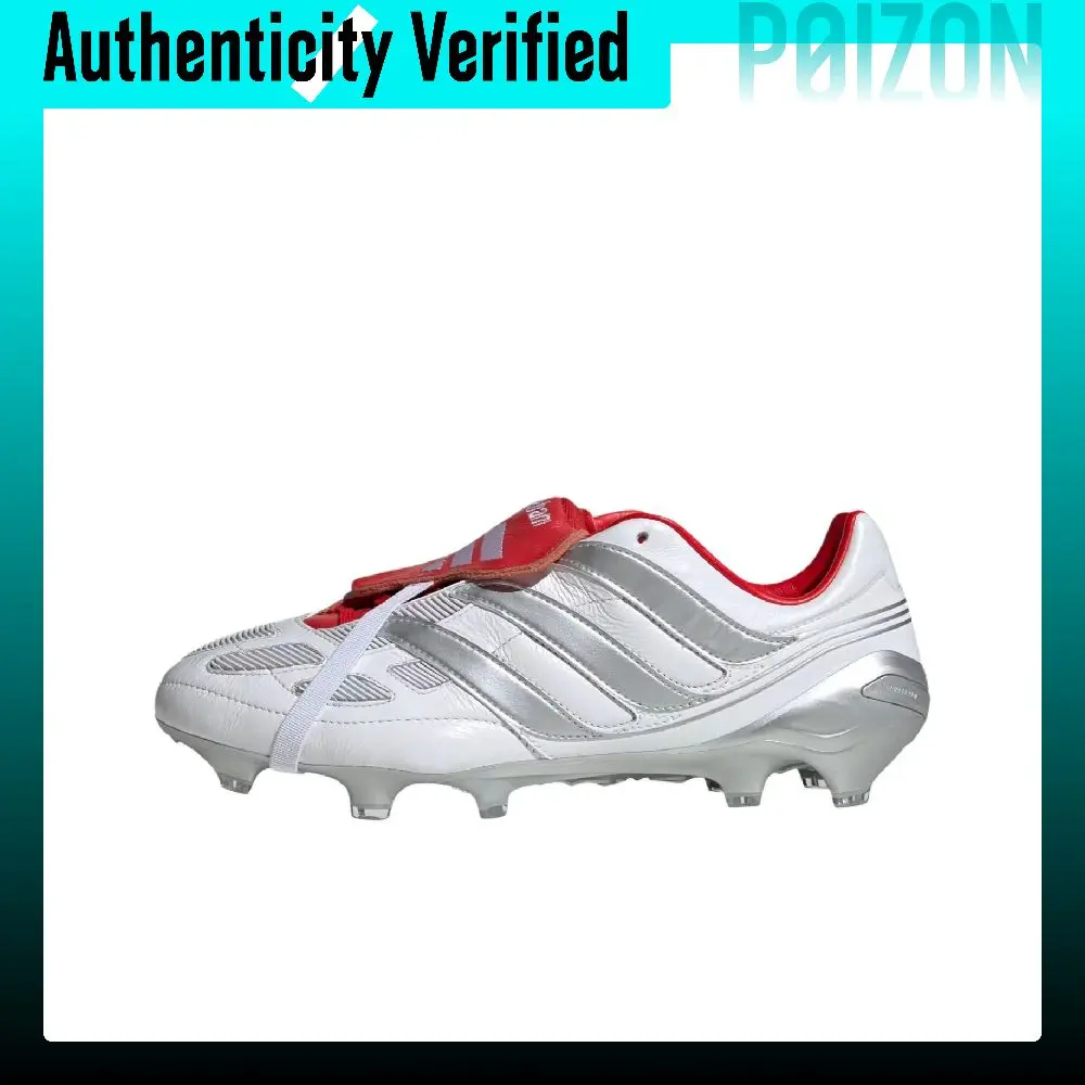 Adidas Predator Precision Soccer Shoes Unisex White Silver Red KH8138