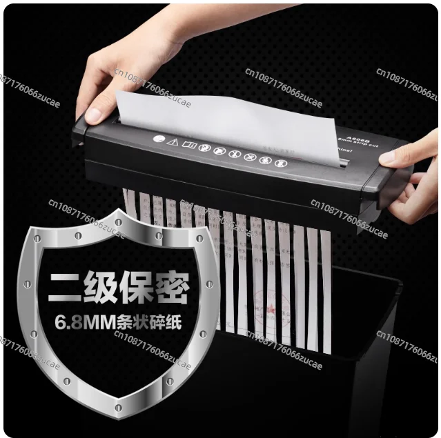 Desktop Strip Shredder Electric Small Office Commercial Household Portable Document Filler Shredder
