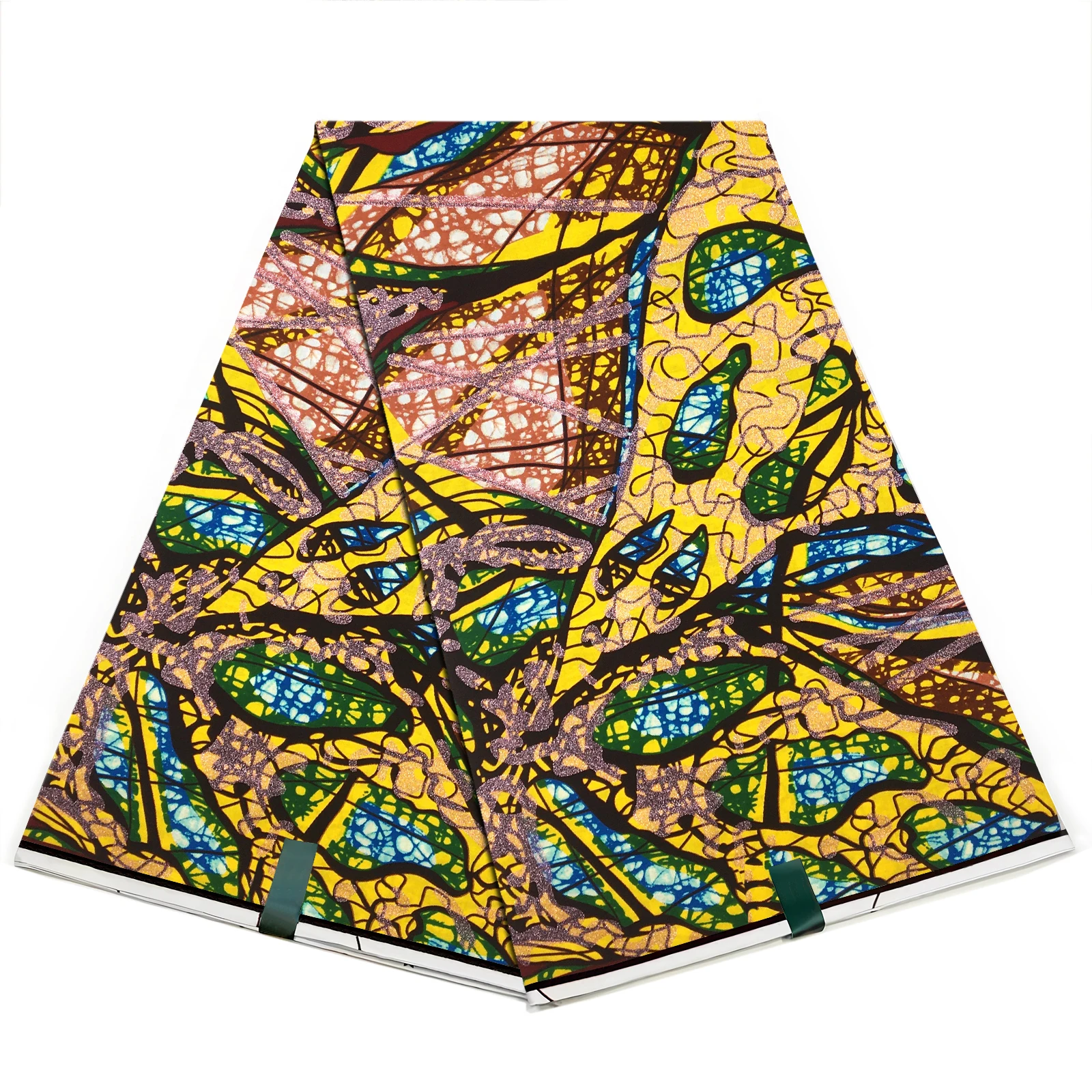 Grand Super Fabric Original African Wax Fabric 100% Cotton Wax Print Ankara Fabric High Quality For Sewing Women Fabric 6 yards