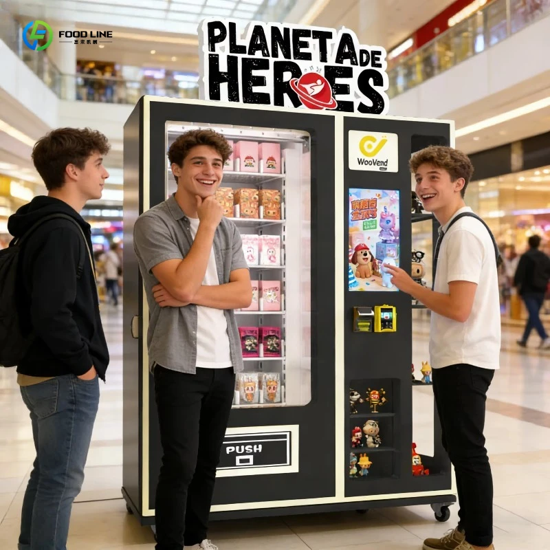 Cosmetics Vending Machine, Real-time Data Sync & Touch Display for Mall, Airport, Convention Center