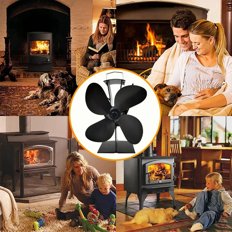 Вентилятор для деревянной плиты, 4 лопасти