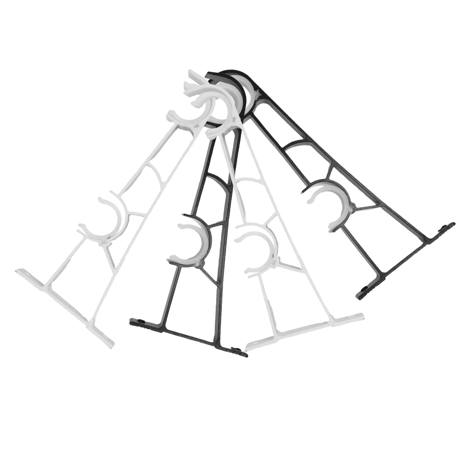 

4 Pcs Curtain Rod Bracket Double Ceiling for Holders Heavy Duty Mounting Brackets Aluminum Alloy