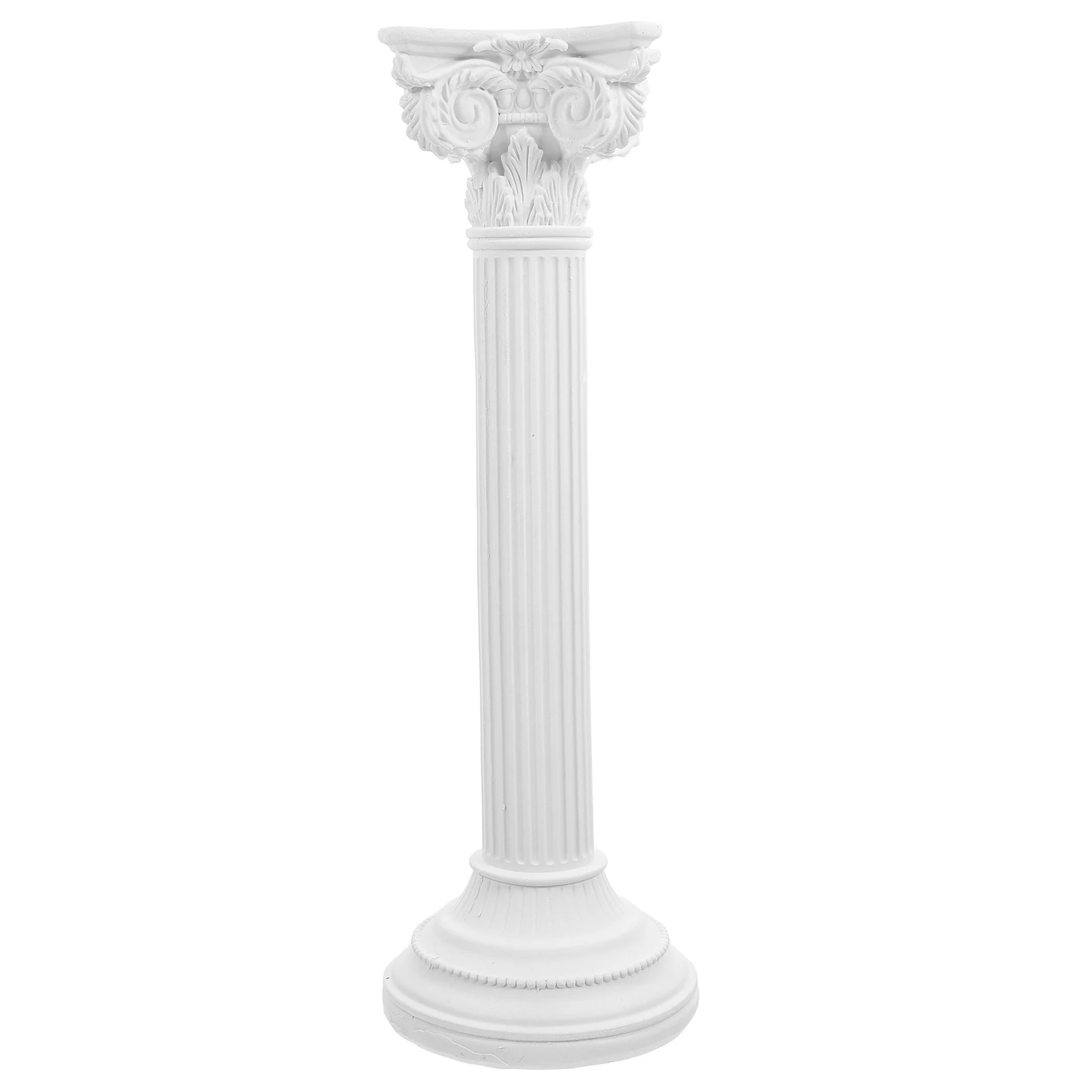 

Elegant Roman Column Decoration Resin Sculpture for Wedding Home Office Artistic Vintage Greek Statues Decorative Pillar