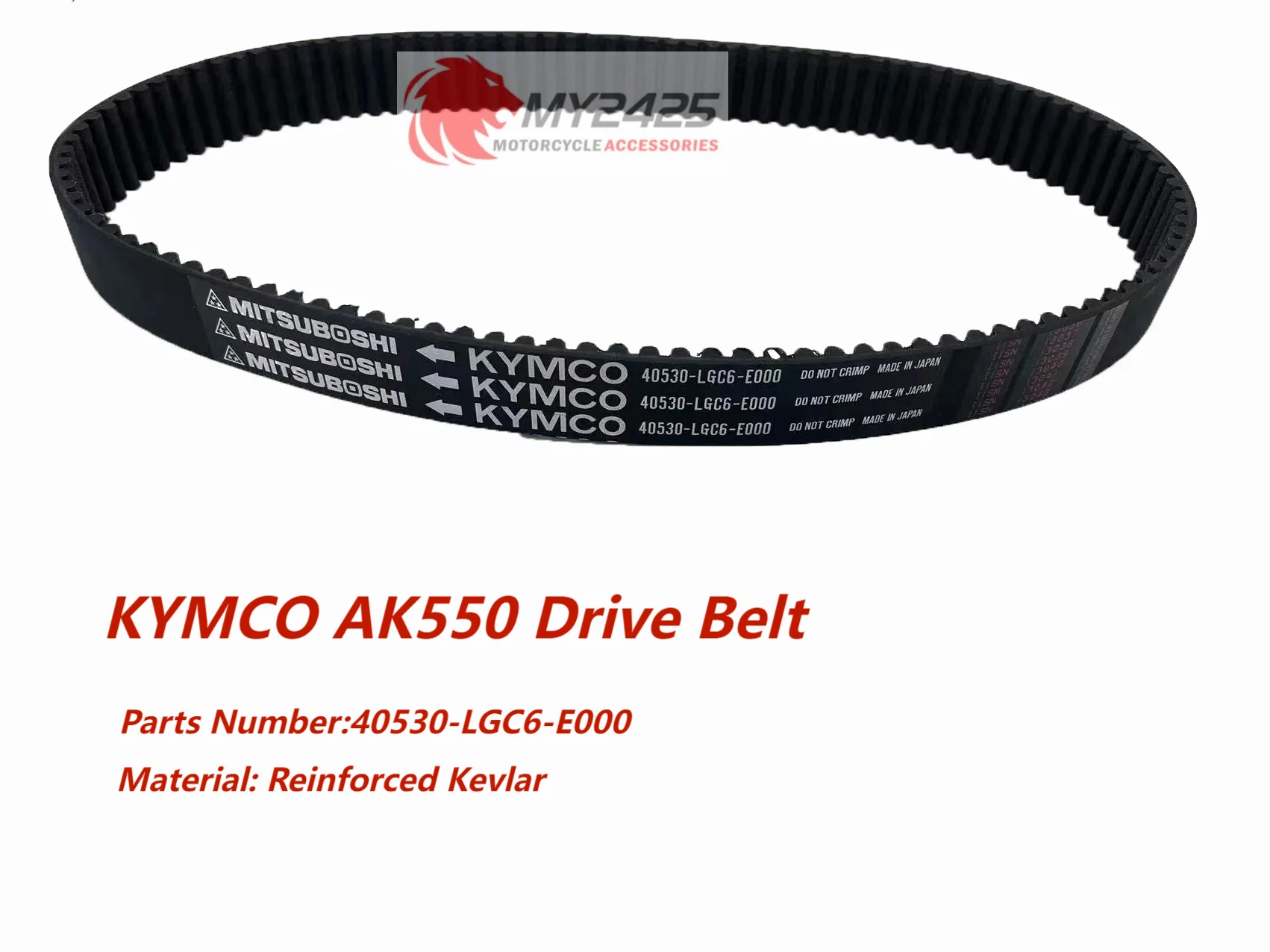 MY2425 Motorcycle Transmission Belt  For KYMCO AK550 AK 550 Parts Number 40530-LGC6-E000 Drive Belt