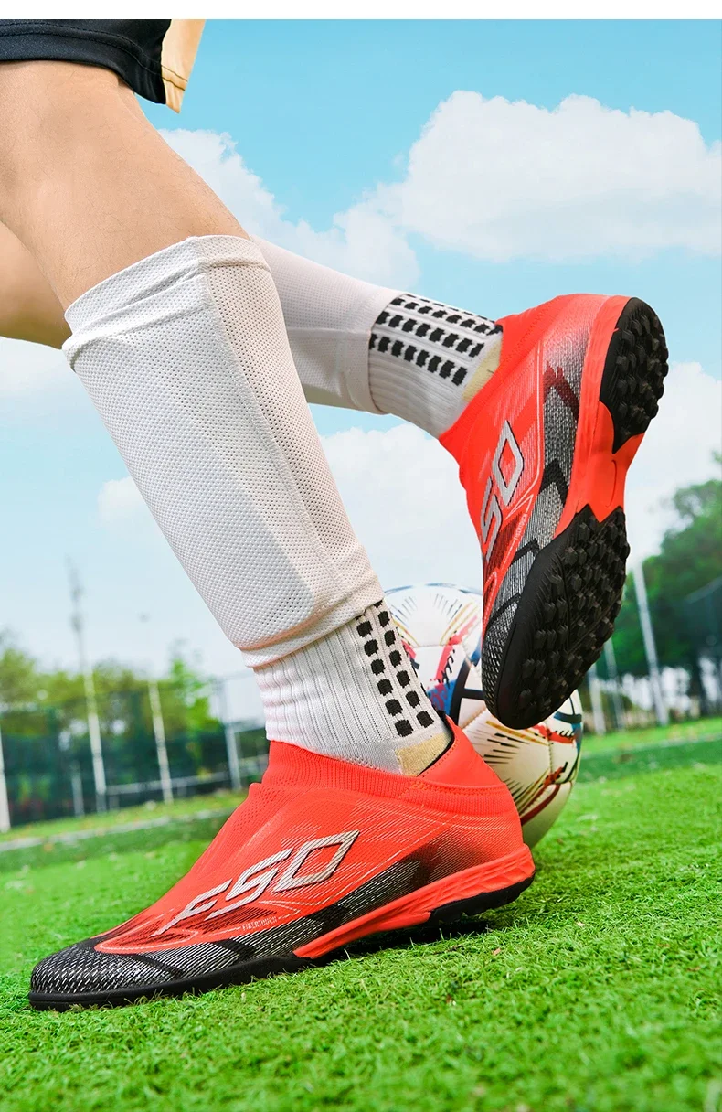 Herren Original Fußballschuhe Hochwertige Atmungsaktive Ultraleichte Profi-Fußballschuhe für Spielfeld und Training – Detail 35