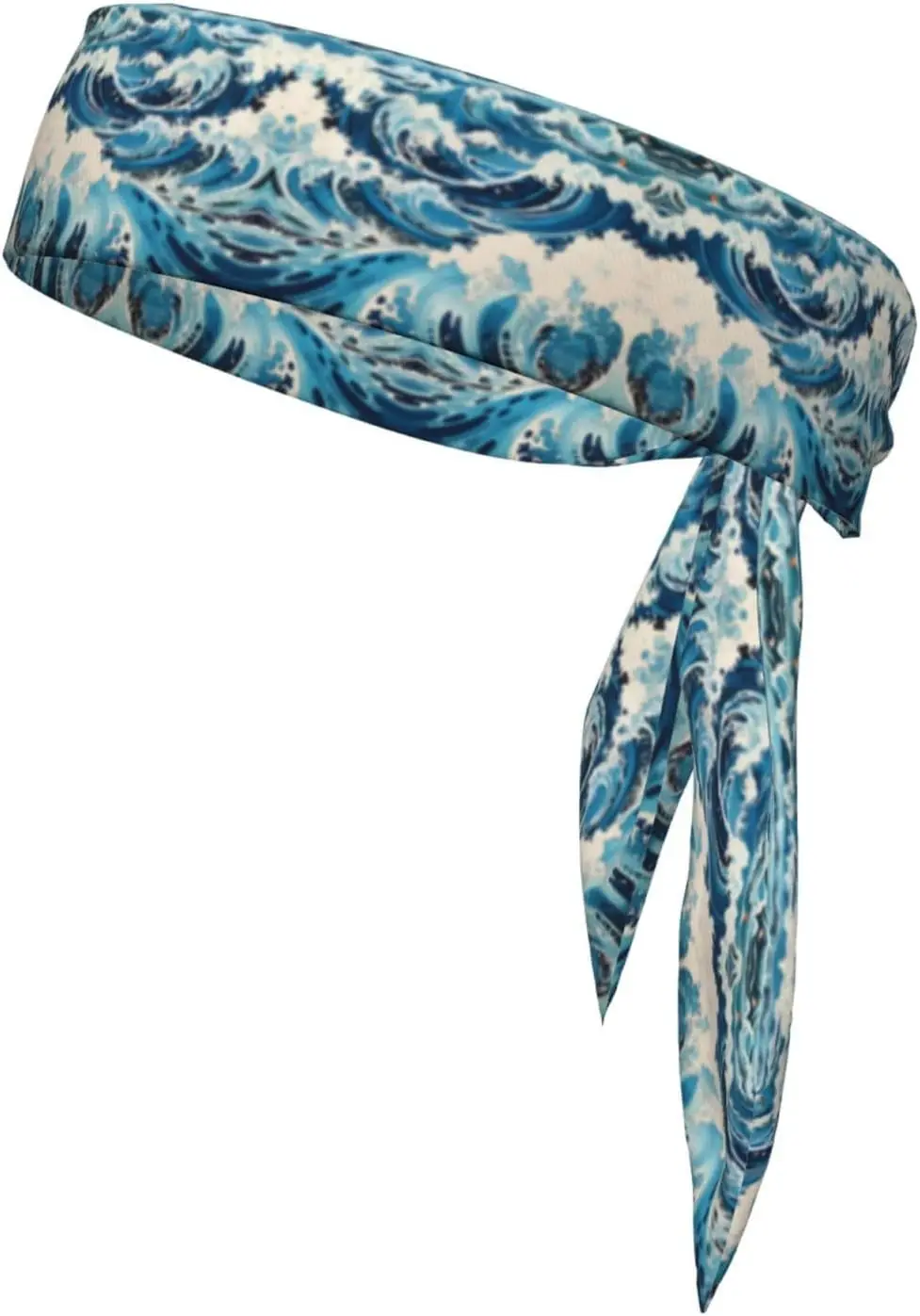 

Ukiyo-e style waves Prints Quality Headbands,Sports Head Tie,Headband for Men and Women,Hair Band for Yoga
