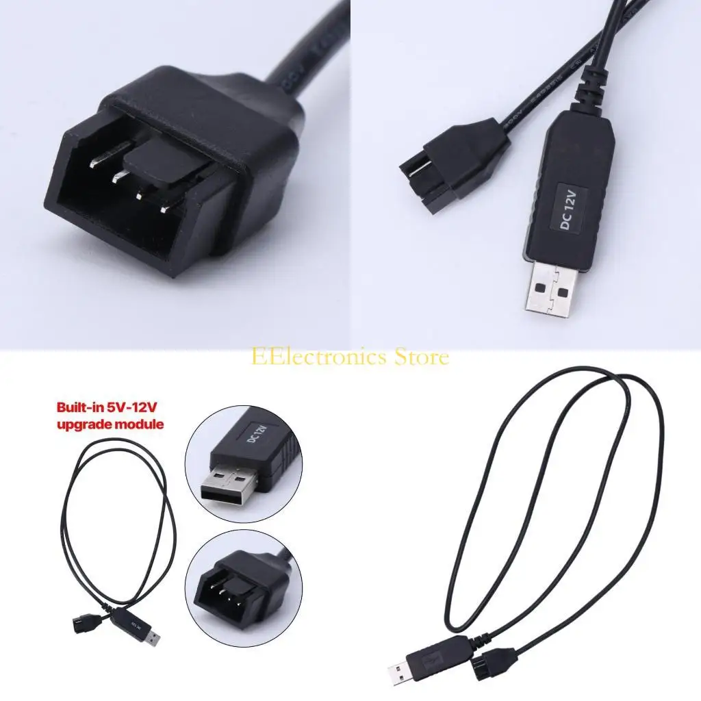 

B03C USB 5 В до 12 В Кабель-адаптер кабеля вентилятора USB-4-контактный разъем для корпуса вентилятора ПК Адаптер адаптера