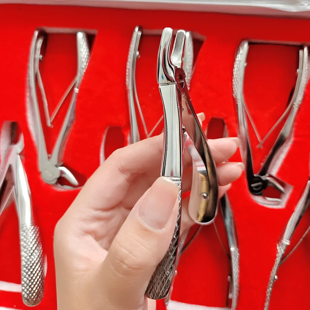 7Pcs /set Dental Children Tooth Extracting Forceps Dental Orthodontic Pliers Dentistry Surgical Tool Teeth Extraction Forceps