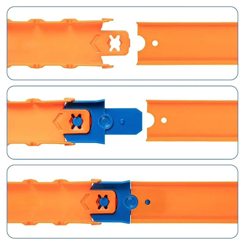 NEW HOT In Stock-Classic Track Adapter 8-Pcs Speed Snap For Hot Wheels Track Builder Systems For Mixed Layouts And Custom Build