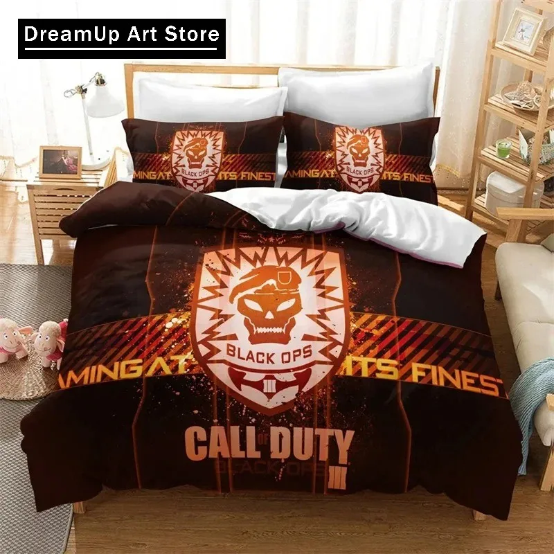 3D Print Fashion Call of Duty Bedding Set Boys Girls Twin Queen King Size Duvet Cover Pillowcase Bed boys Adult Bedroom