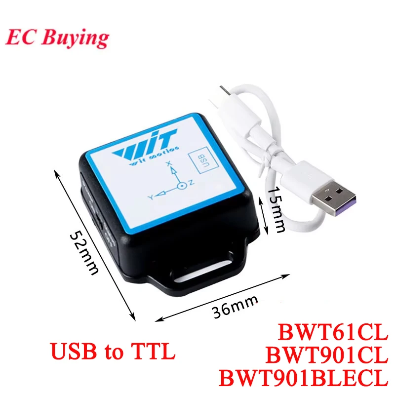 BWT61CL BWT901CL BWT901BLECL Bluetooth-compatible BLE 2.0 5.0 9 6 Axis Sensor Tilt Angle Inclinometer Acceleration Gyro MPU6050