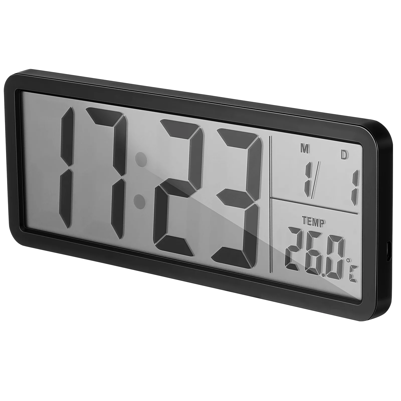 

Temperature-controlled Calendar Wall Clock with Thermometer Outdoor Abs Digital Weather