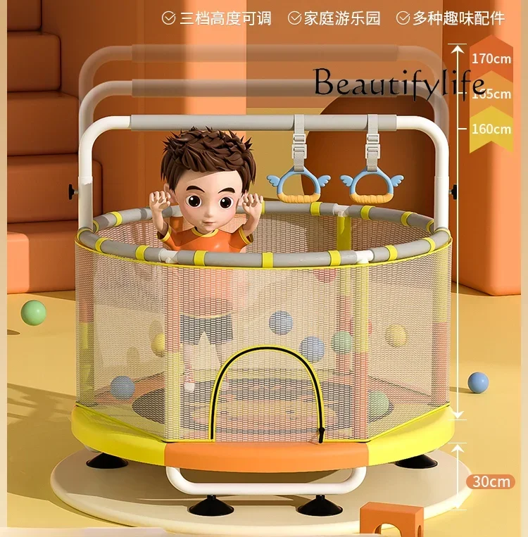 Trampoline Household Indoor Trampoline Family Small Protecting Wire Net Bouncing Bed Toy Safety Protection