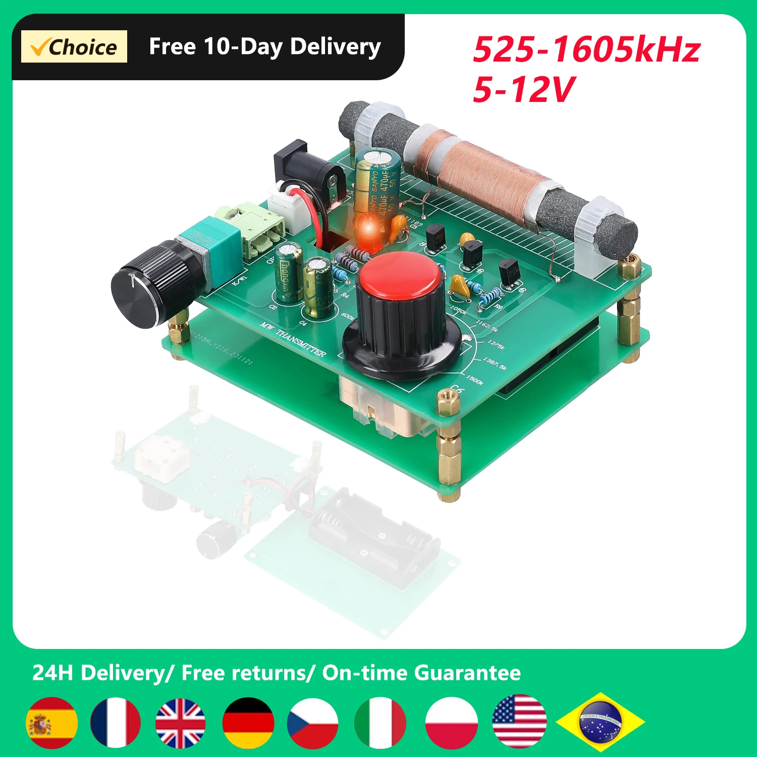 Amplitude Modulation AM Radio Emitter Experimental AM Transmitters AM Signal Source DIY Circuit Board Radio Station SDR  Tools