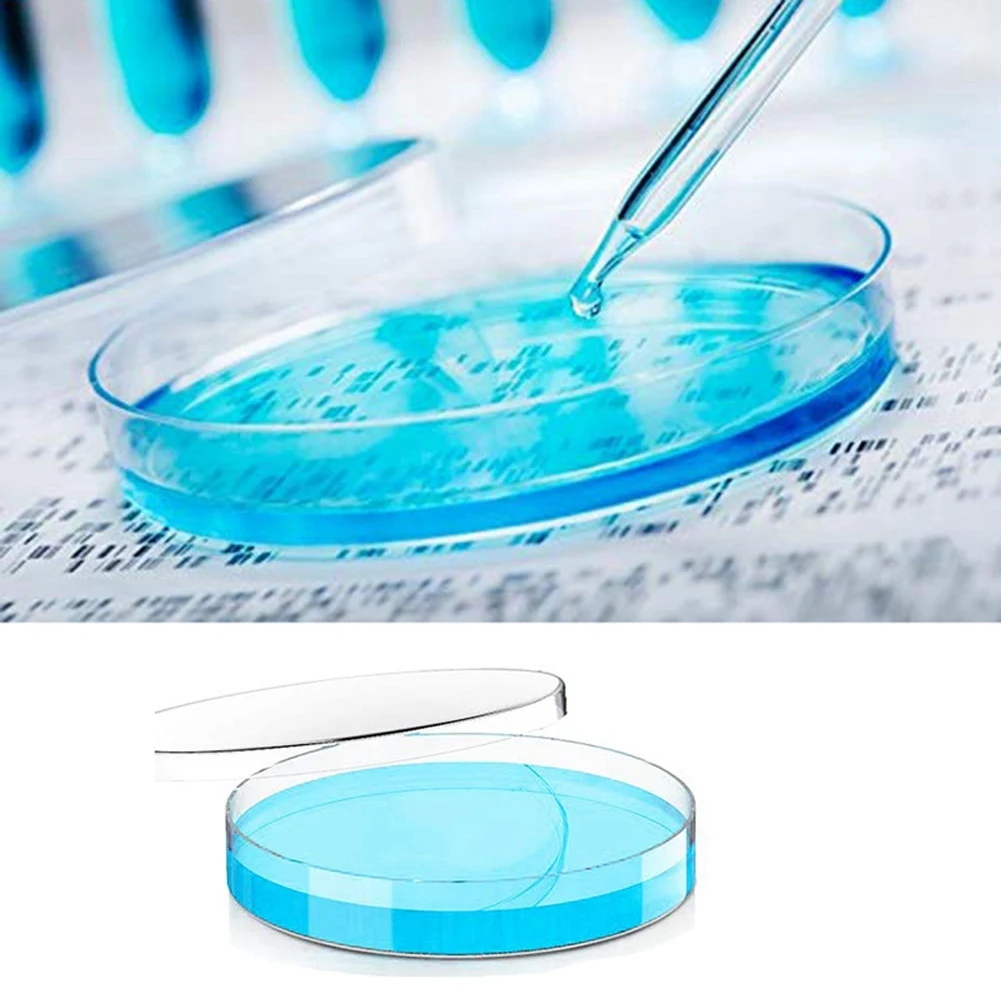 20PCS Sterile Petri Dishes with Lid, 90Mm Dia X 15Mm Deep with 10 2Ml Transfer Pipettes and 10 3Ml Transfer Pipettes