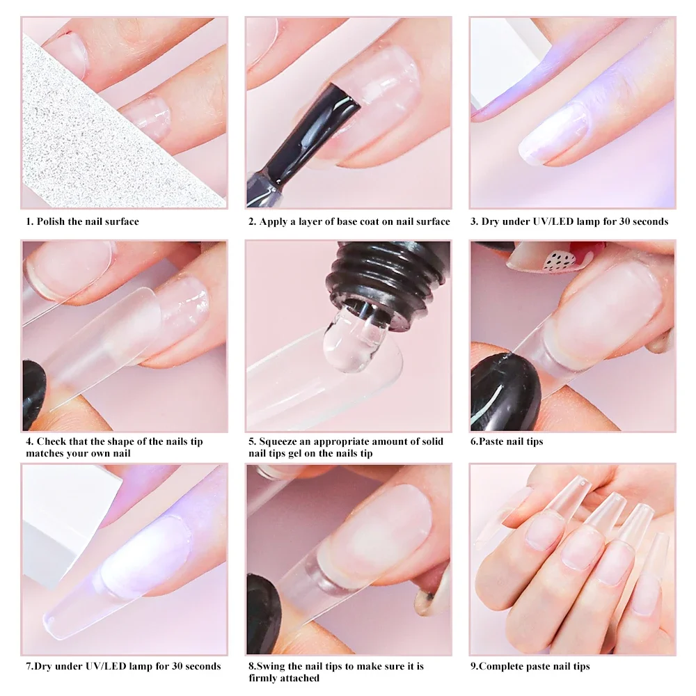 LIMEGIRL 20ml/30ml Strong Gel Nail Glue UV Nail Rhinestone Resin Gemstone Jewelry DIY Decorative Sticky Nail Fake Glue image 3