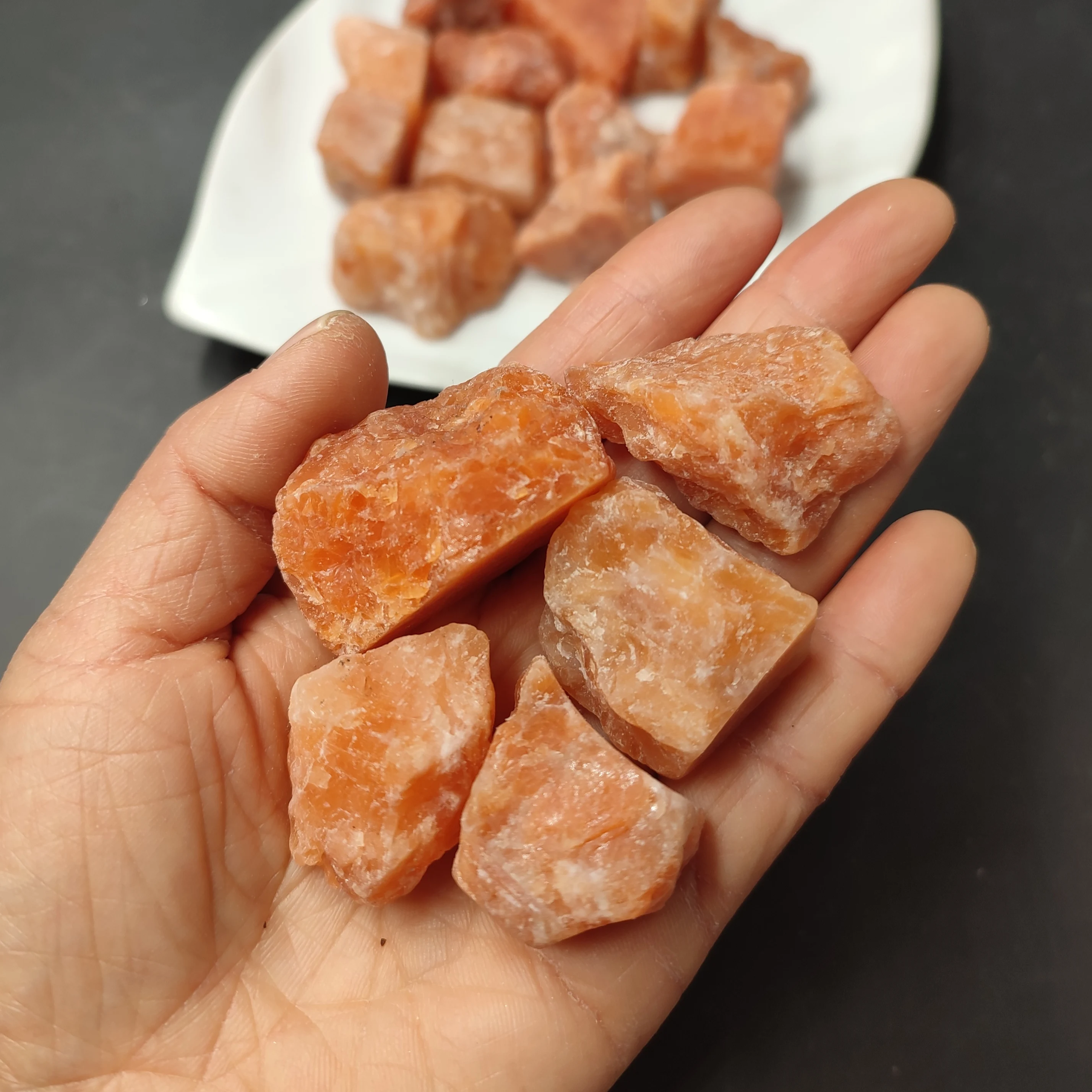 1pc Natural Sunstone Raw Stone Rough Quartz Crystal Energy Mineral Specimen Home Decoration Ornaments 2-4cm