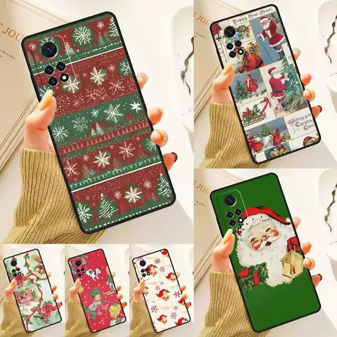 Vintage Christmas Wrappers Case For Samsung Galaxy S24 Plus S23 S20 S21FE Lite S22 Ultra Note 20 S8 S9 S10 Phone Coque
