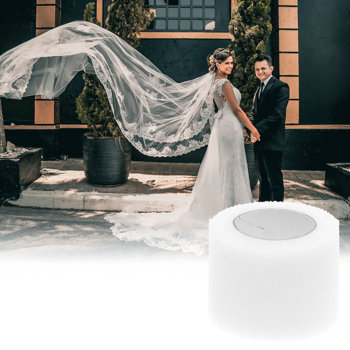 

2 pcs 25 Yard 2 Inch Tulle Rolls Polyester Mesh Wrapper For Wedding Decoration Diy Craft Gift Bouquet Wrapping Gauze Roll Fabric