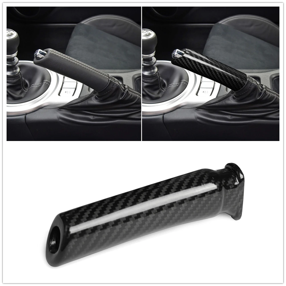 Carbon Fiber Handbrake Cover Shell Parking Handlebar Hand Brake Grip For Toyota CC 86 2013 2014 2015 2016 2017 2018 2019 2020