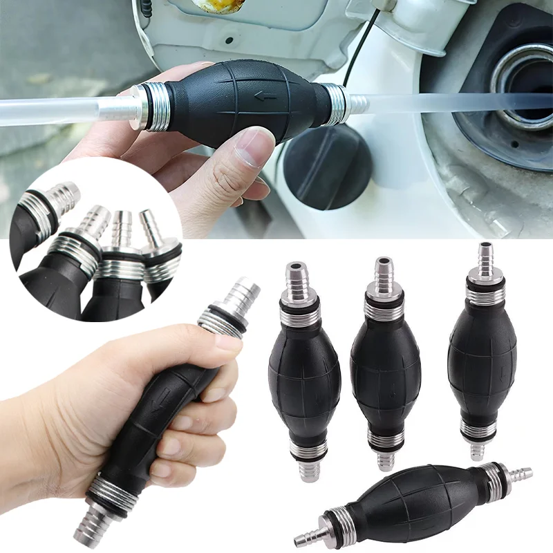 

6mm/8mm/10mm/12mm Rubber Aluminum Manual Fuel Pump Universal Diesel Primer Oil Gasoline Petrol Diesel Liquid Transfer Pump