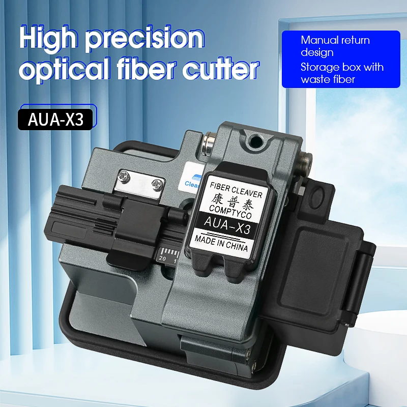 comptyco-aua-x3-fiber-cleaver-ftth-fiber-optic-cold-connection-fusion-splicing-cutting-tool-optical-fiber-cutter-manual-return