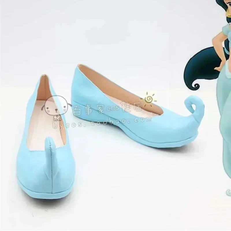 

ABC123Halloween Aladdin Cosplay magic lamp Princess Jasmine Indian blue shoes Costume Role Play b;6'j,k.9;a